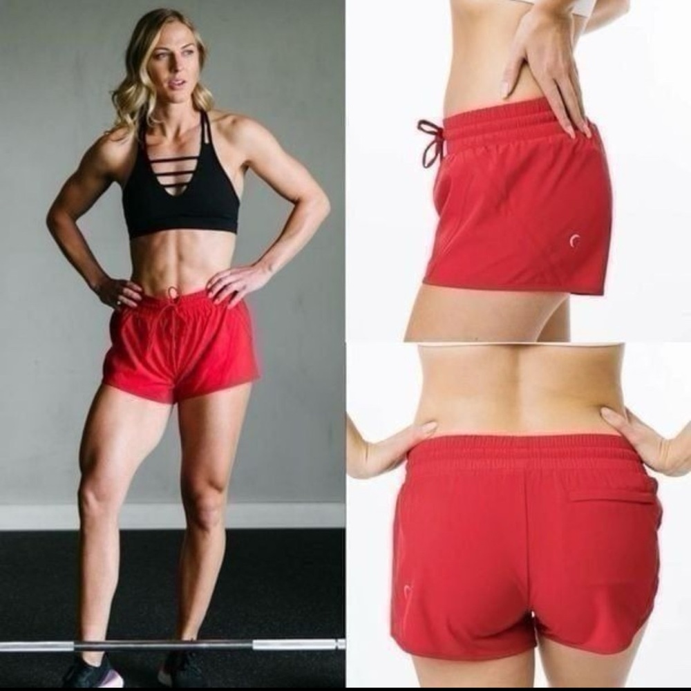 ZYIA Active Shorts- Red